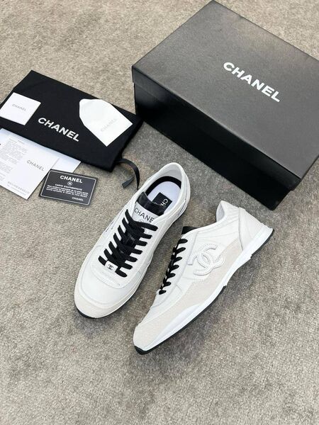 Кроссовки Chanel женский кожа белый h7668109-1-10