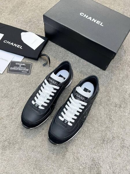 Кроссовки женские Chanel кожа черный r2245097-1-8