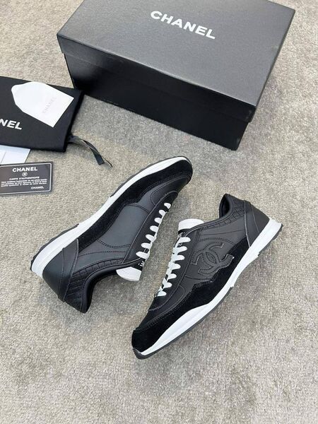 Кроссовки женские Chanel кожа черный r2245097-1-2