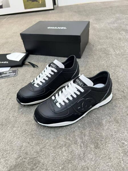 Кроссовки женские Chanel кожа черный r2245097-1-9