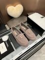 Женские лоферы Gucci замша бежевый q9680824-1-4