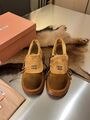 Ботинки Miu Miu замша горчичный n0791836-1-5