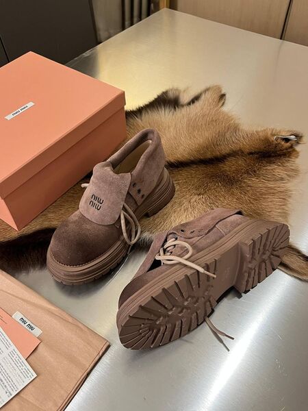 Ботинки Miu Miu замша розовый i4938434-1-7