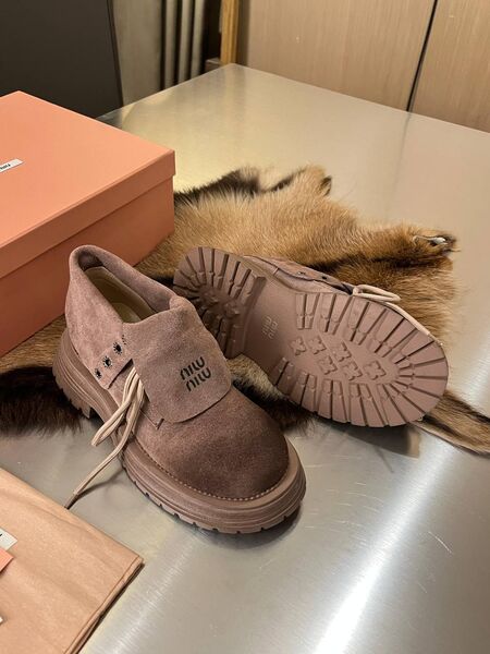 Ботинки Miu Miu замша розовый i4938434-1-2