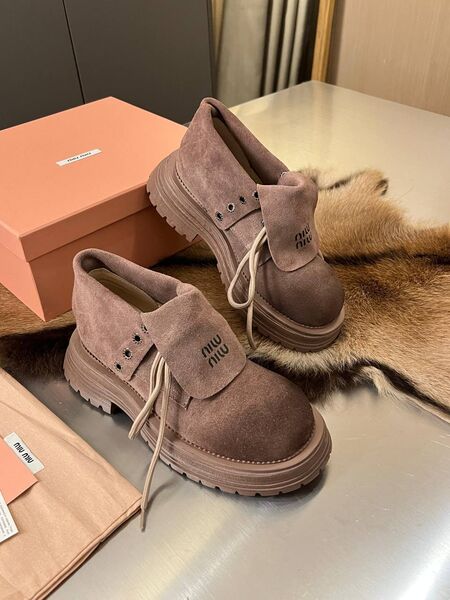 Ботинки Miu Miu замша розовый i4938434-1-3