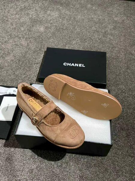 Балетки Chanel замша бежевый j2542852-1-3