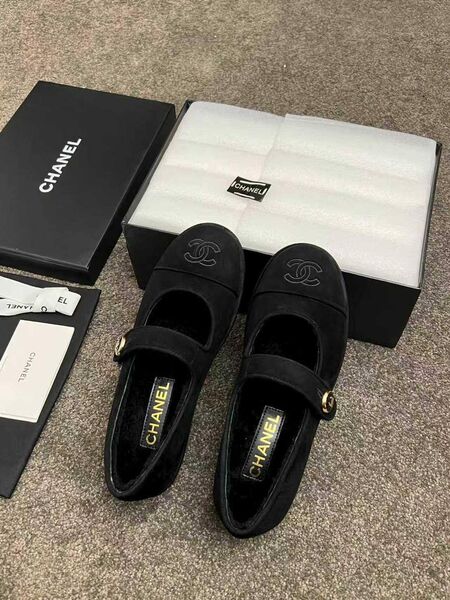 Балетки Chanel замша черный f8909556-1-5