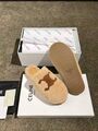 Меховые тапочки Celine женский натуральный мех бежевый t5925111-1-2