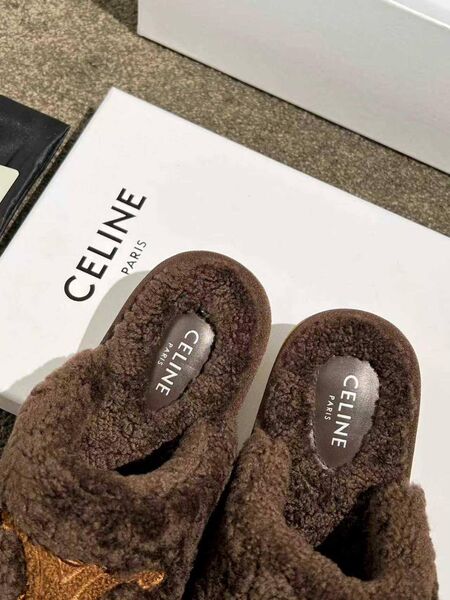 Меховые тапочки Celine женский натуральный мех s6272361-1-4