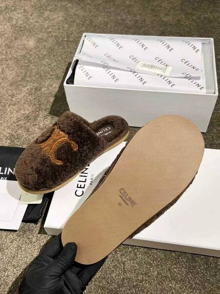 Меховые тапочки Celine женский натуральный мех s6272361-1-6