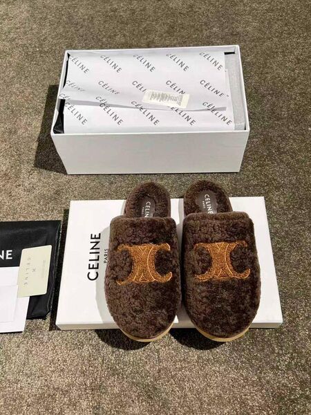 Меховые тапочки Celine женский натуральный мех s6272361-1-7