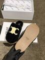 Меховые тапочки Celine женский натуральный мех w2502303-1-6