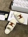 Меховые тапочки Celine женский натуральный мех белый h5852293-1-6