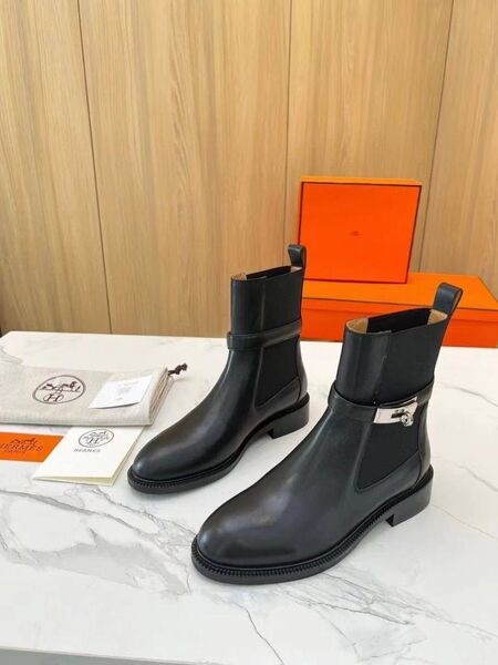 Ботинки Hermès кожа v0558838-1-3
