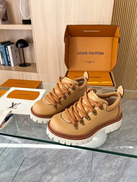 Ботинки Louis Vuitton кожа бежевый d2088669-1-5