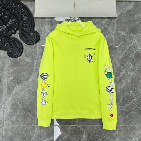 Худи Chrome Hearts мужской салатовый d8347735-1