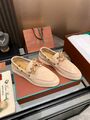 Лоферы Loro Piana замша оранжевый j8506943-1-7