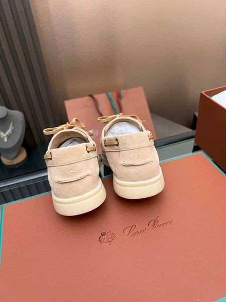 Лоферы Loro Piana замша оранжевый j8506943-1-6