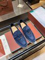 Лоферы Loro Piana женский замша синий n3701139-1-3