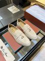 Лоферы Loro Piana женский замша бежевый k7095652-1-5