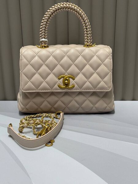 Сумка Chanel женский кожа бежевый g4514931-1