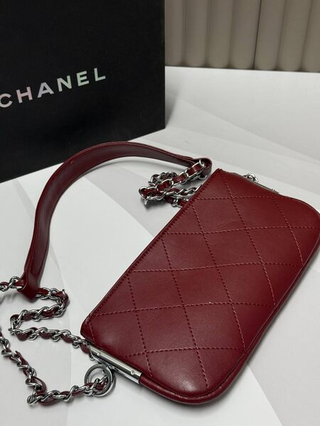 Сумка Chanel женский кожа бордовый u7263039-1-2