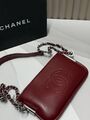 Сумка Chanel женский кожа бордовый u7263039-1-1