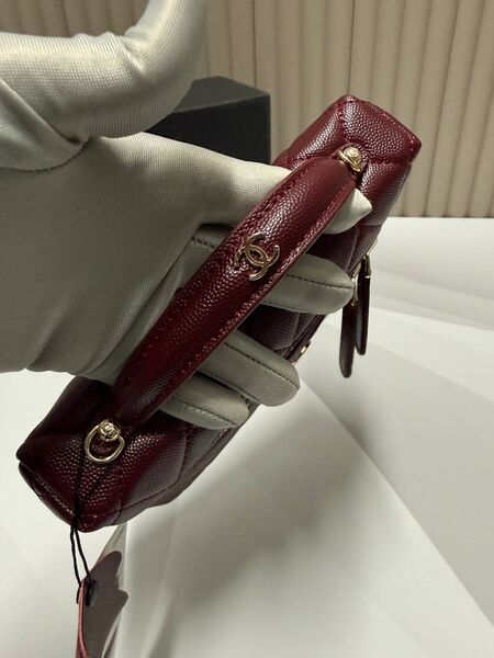 Сумка Chanel женский кожа бордовый e0825847-1-5