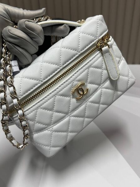 Сумка Chanel женский кожа белый l2600605-1-4