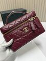 Сумка Chanel женский кожа бордовый e0825847-1-1
