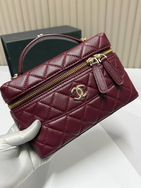Сумка Chanel женский кожа бордовый e0825847-1