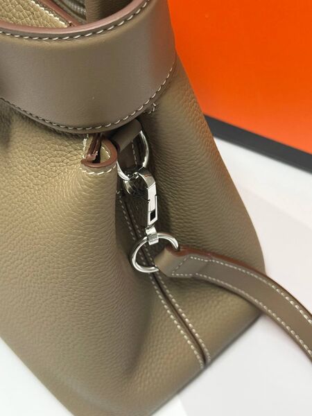 Сумка Hermès женский кожа болотный e3402682-1-9