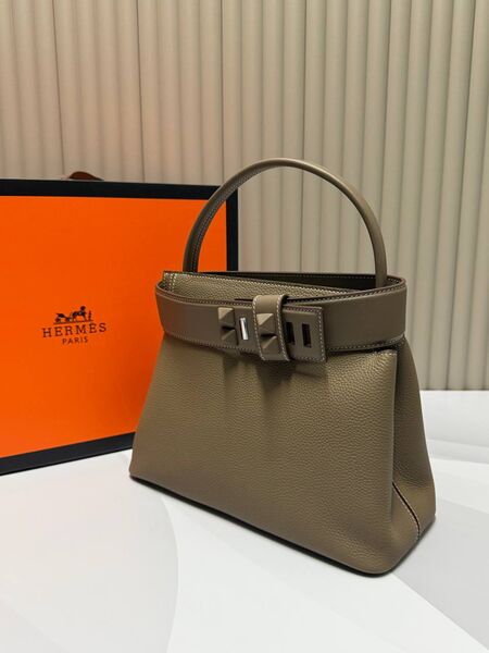 Сумка Hermès женский кожа болотный e3402682-1-8