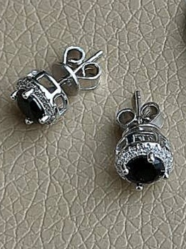 Серьги пусеты Chanel серебро o2250904-1