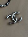 Брошь Chanel графитовый j7531329-1-1