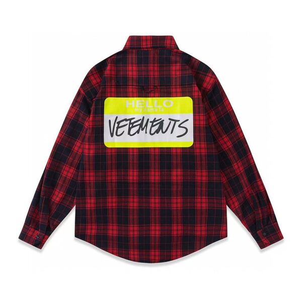 Рубашка Vetements мужской бордовый m8816352-1