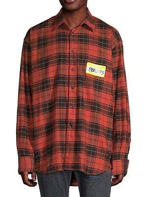 Рубашка Vetements мужской бордовый m8816352-1-7