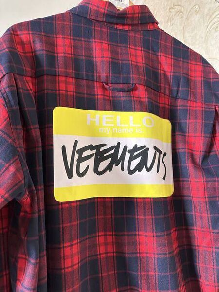 Рубашка Vetements мужской бордовый m8816352-1-14