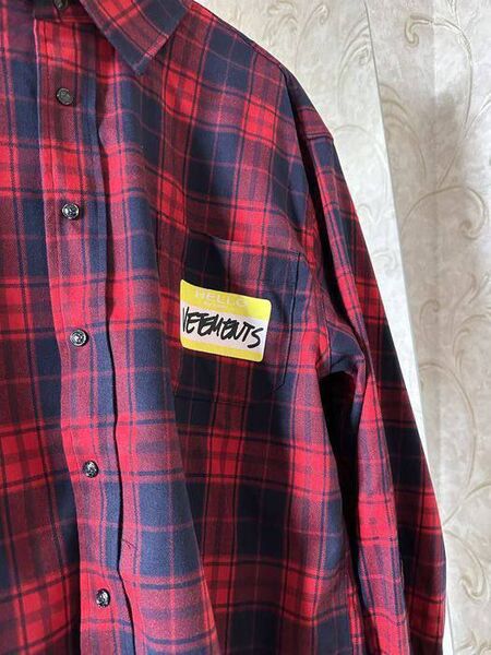Рубашка Vetements мужской бордовый m8816352-1-11
