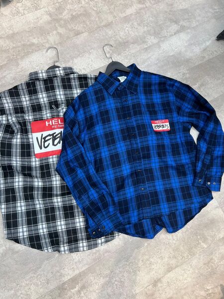 Рубашка Vetements синий o7345489-1-2