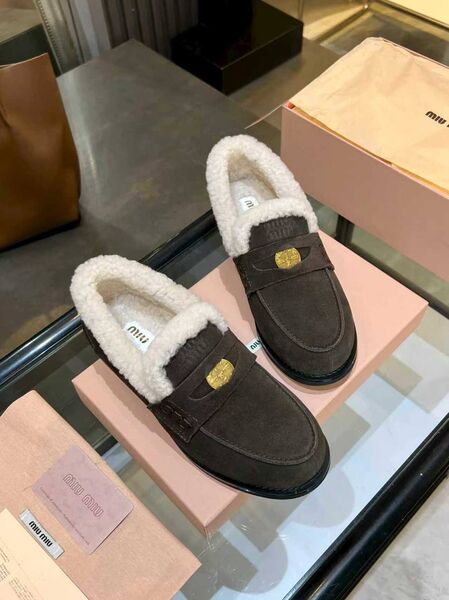 Лоферы Miu Miu женский замша j0921749-1-4