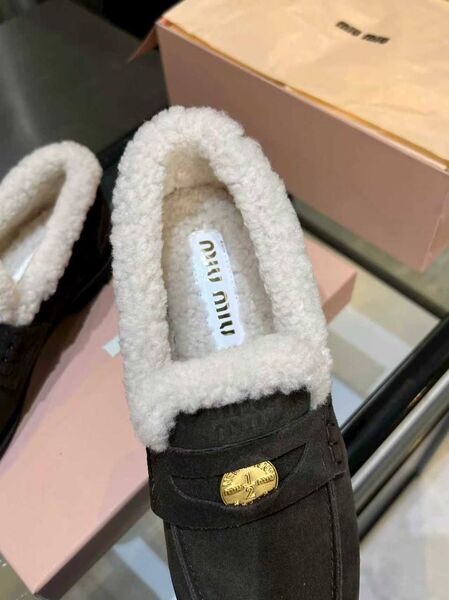Лоферы Miu Miu женский замша j0921749-1-6