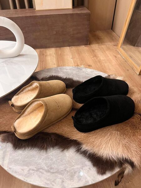 Женские тапочки Balenciaga женский замша черный l0296585-1-2