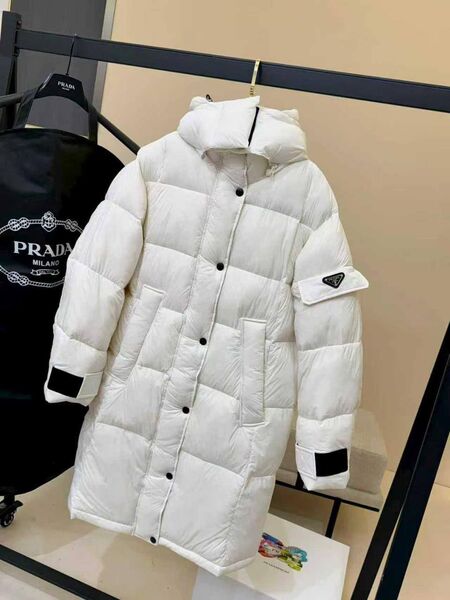 Пуховик женский Prada женский пух перо белый d1338662-1-3