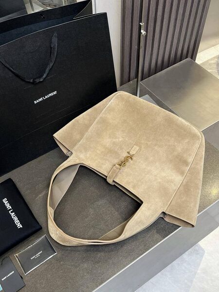Сумка Saint Laurent женский замша бежевый j7176744-1-4