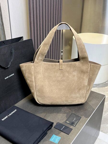 Сумка Saint Laurent женский замша бежевый j7176744-1