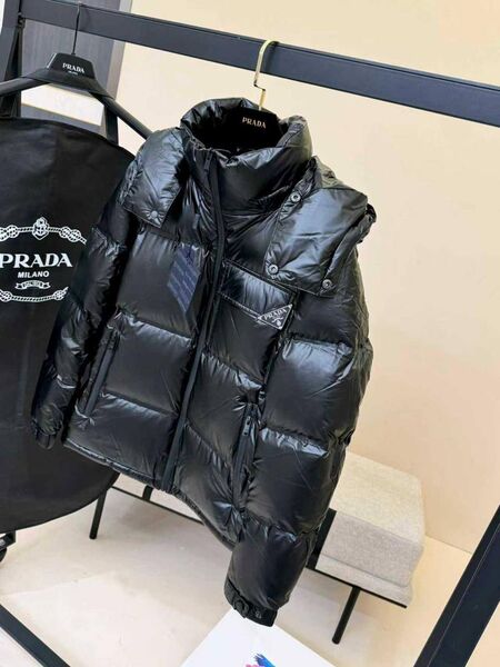 Пуховик женский Prada женский пух перо черный s3908748-1-7