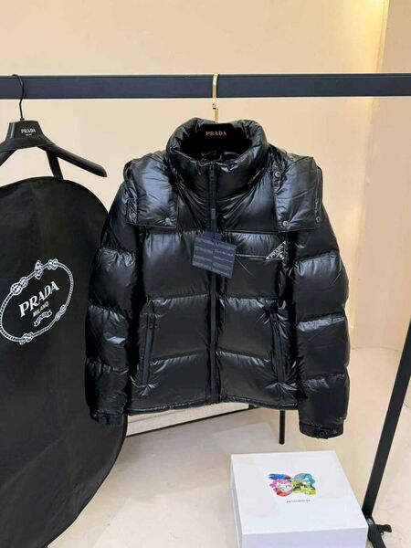 Пуховик женский Prada женский пух перо черный s3908748-1-4
