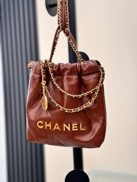 Сумка Chanel женский кожа бордовый v1627694-1