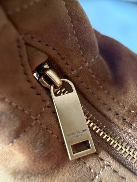 Сумка Saint Laurent женский замша бежевый b3294699-1-7